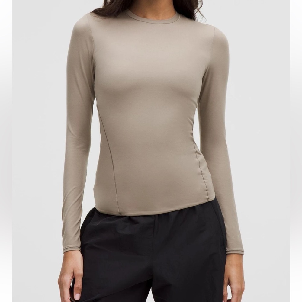 nulu wundermost crewneck long sleeve warm ash grey